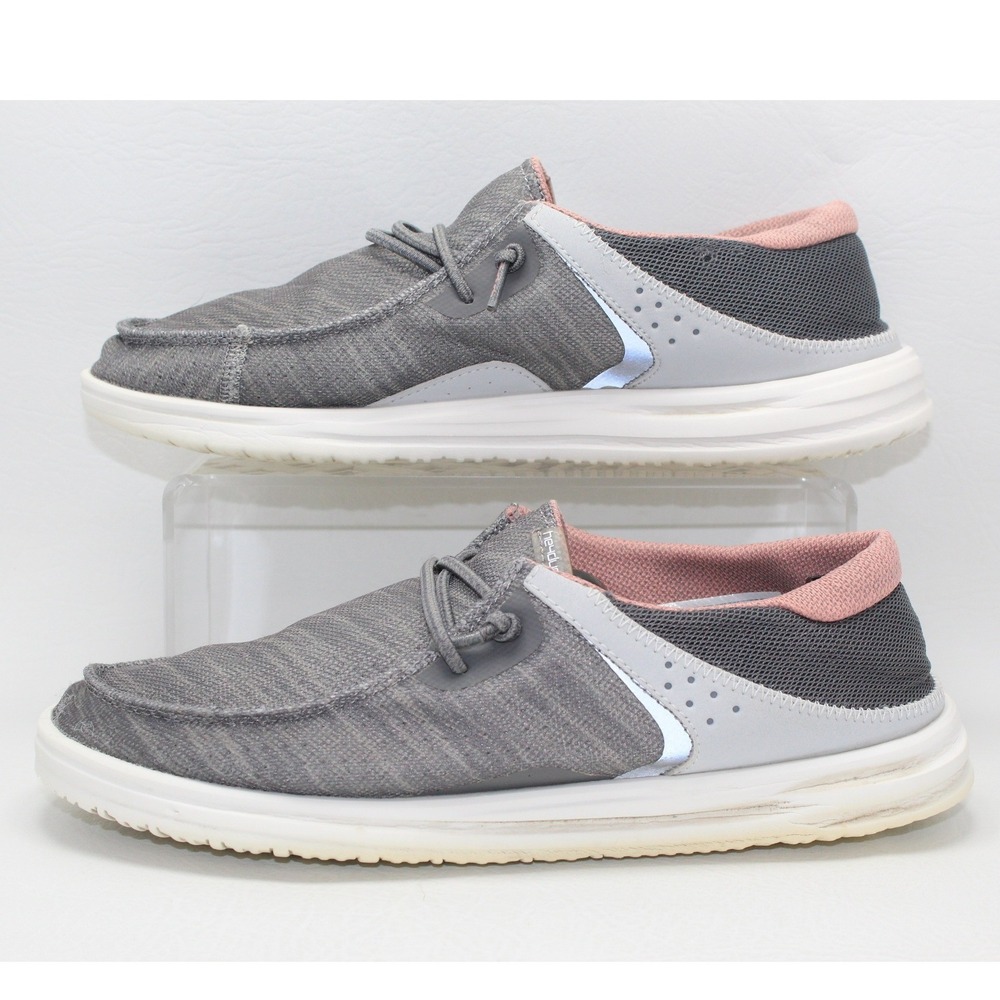 Hey Dude Wendy Frontier Reef Grey Women's Size 9 Slip On Loafers 129603049